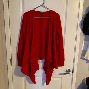 Bright red torrid sweater